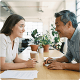 Job seeker succeeds in interview