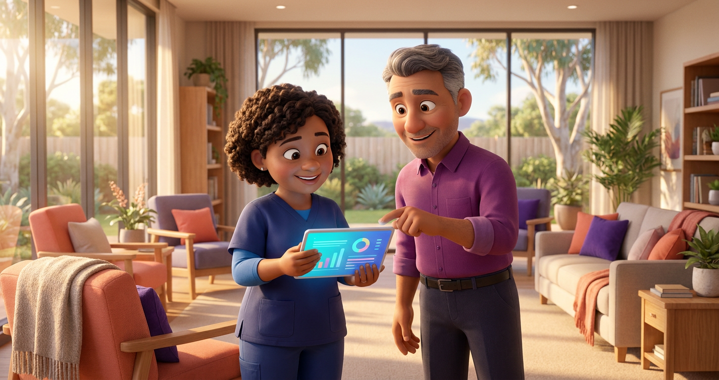 What does ai coaching roi look like in a aged care business