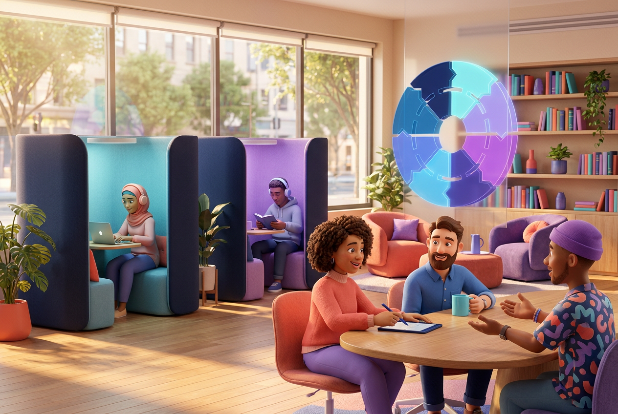 Section 1 illustration for How to use AI coaching for return to office transitions