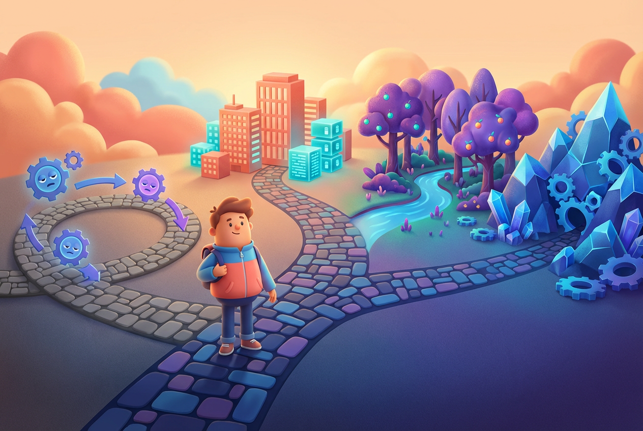 Section 1 illustration for Feeling like you are going nowhere in your career