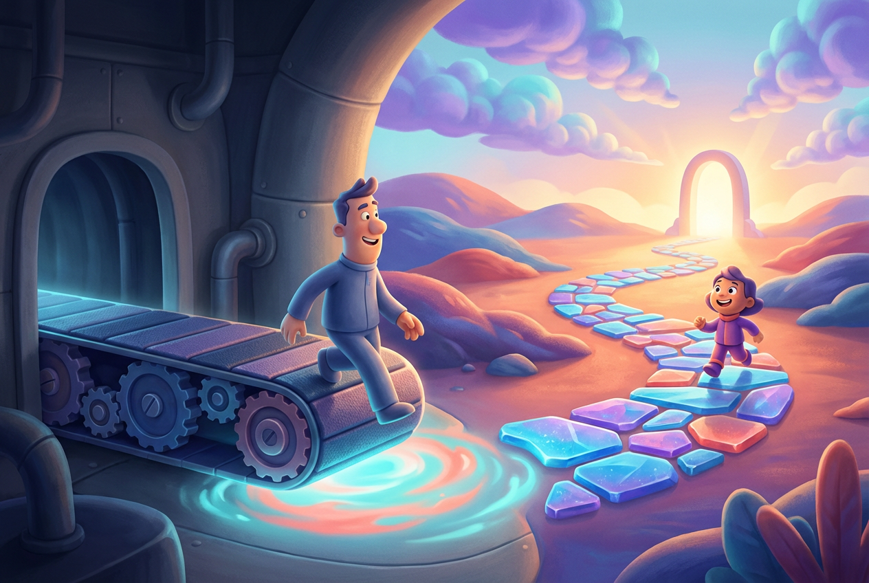 Section 1 illustration for Coaching for 40s: Navigating the mid-career shift