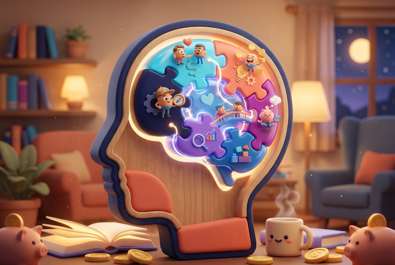 Section 1 illustration for How to achieve financial freedom by understanding your brain