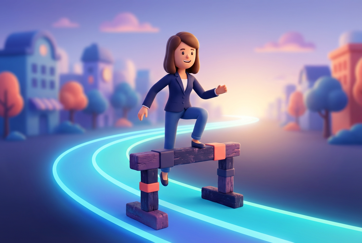 Section 1 illustration for How to bounce back when work feels like a constant uphill battle