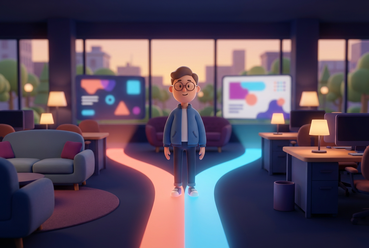 Section 1 illustration for How to manage work anxiety and reclaim your calm