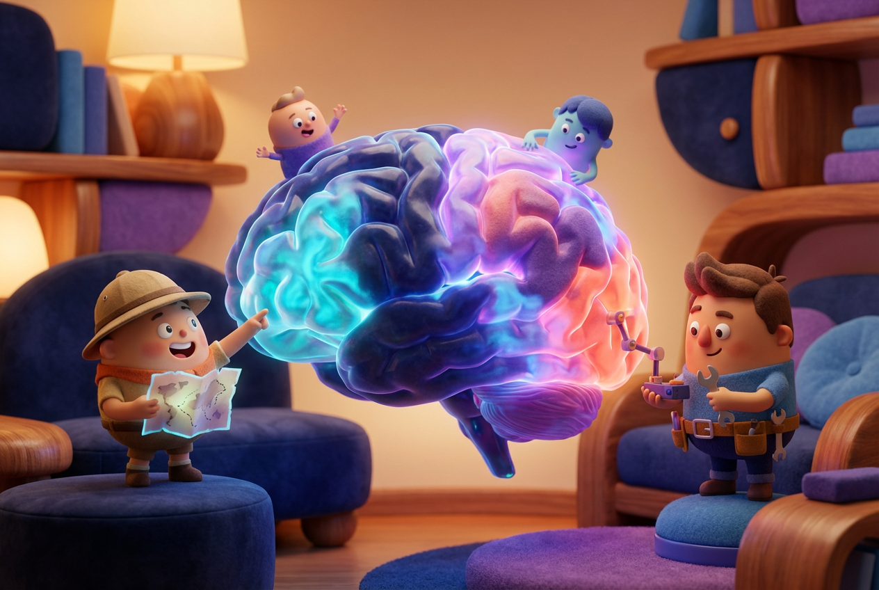 Section 1 illustration for Learning opportunities at work that actually fit your brain