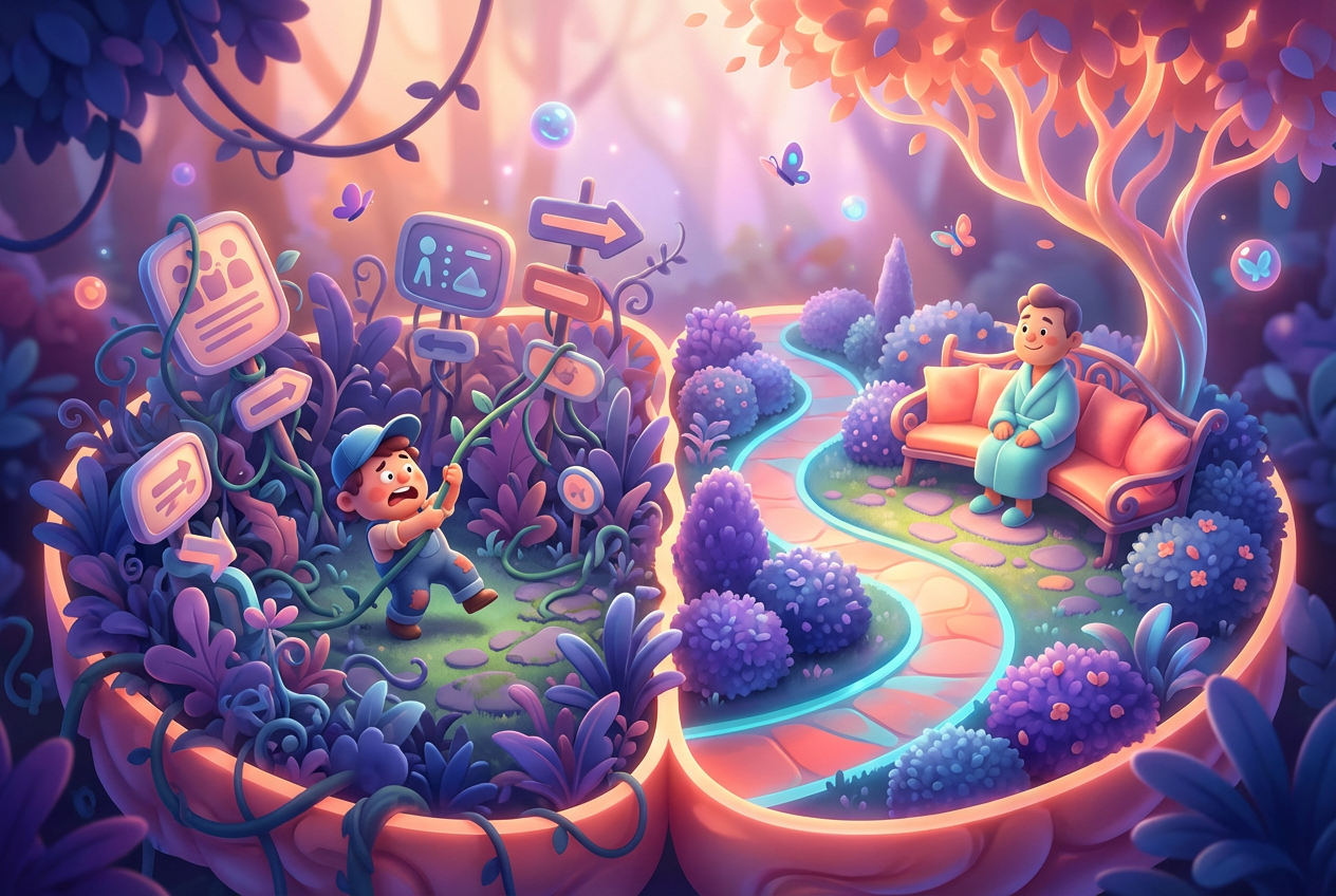 Section 1 illustration for Feeling like you have no time to think at work