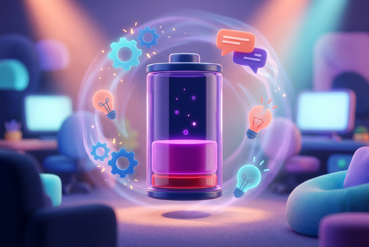 Section 1 illustration for Feeling like you have nothing left to give at work