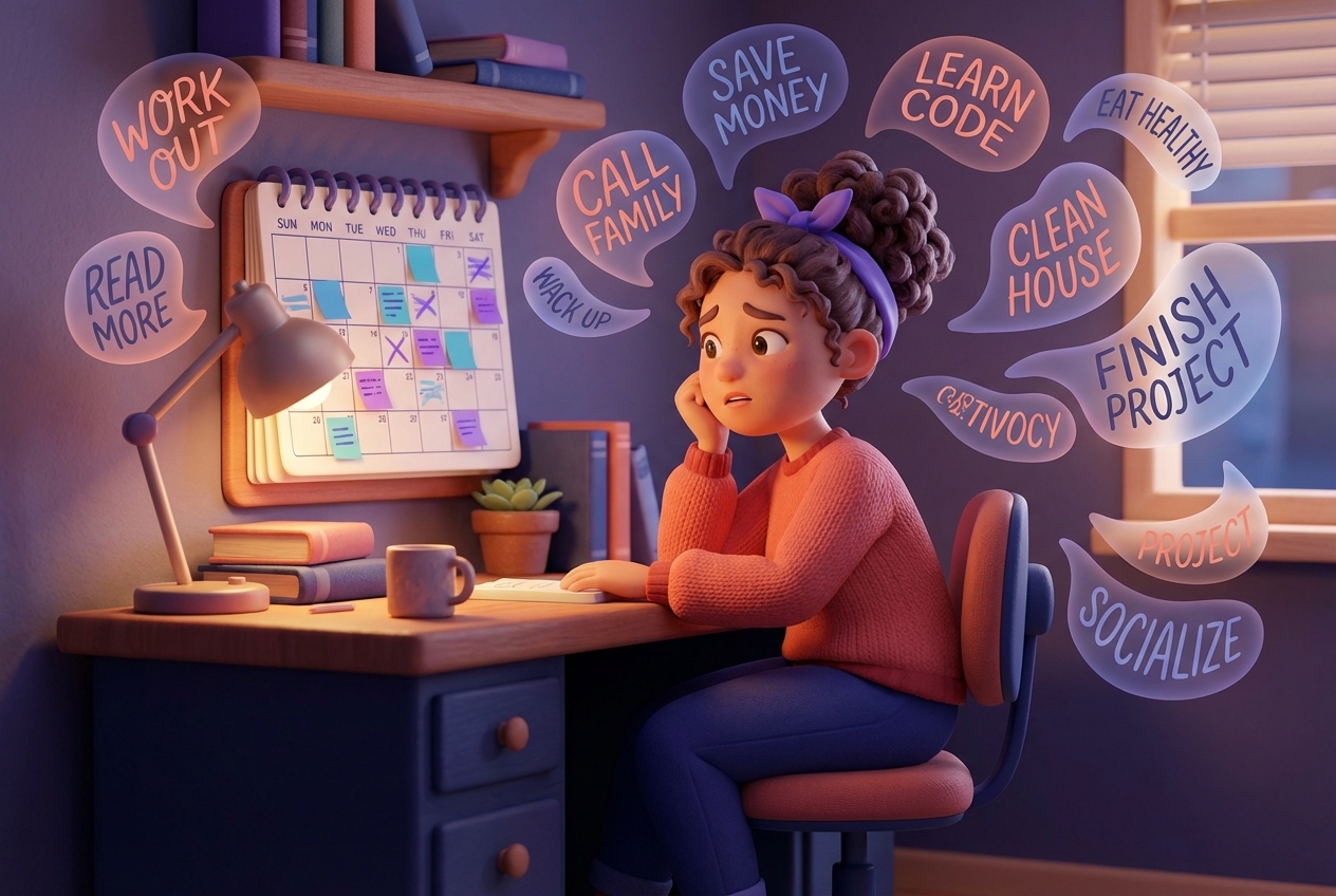 Section 1 illustration for Quarter life crisis: why you feel stuck and how to move