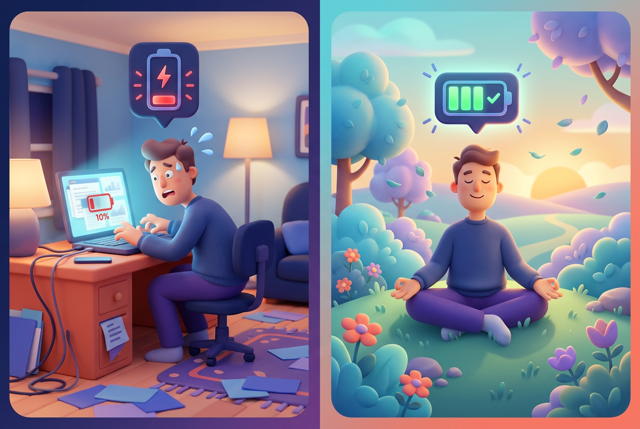 Section 2 illustration for Toxic productivity: why your hustle is actually holding you back