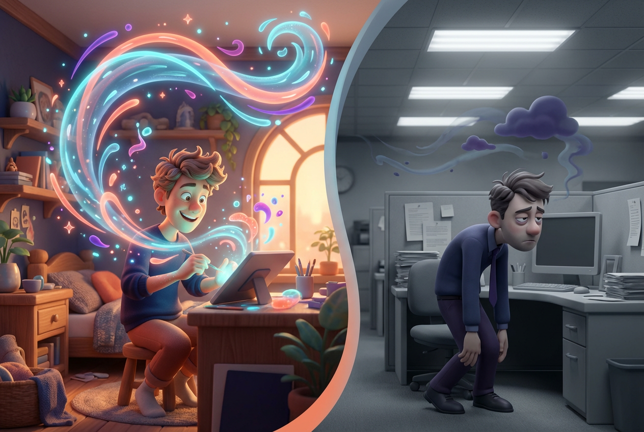 Section 1 illustration for Why work drains me and how to reclaim your energy